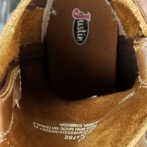 Justin Western Round Toe Boot - Picture 7 of 8